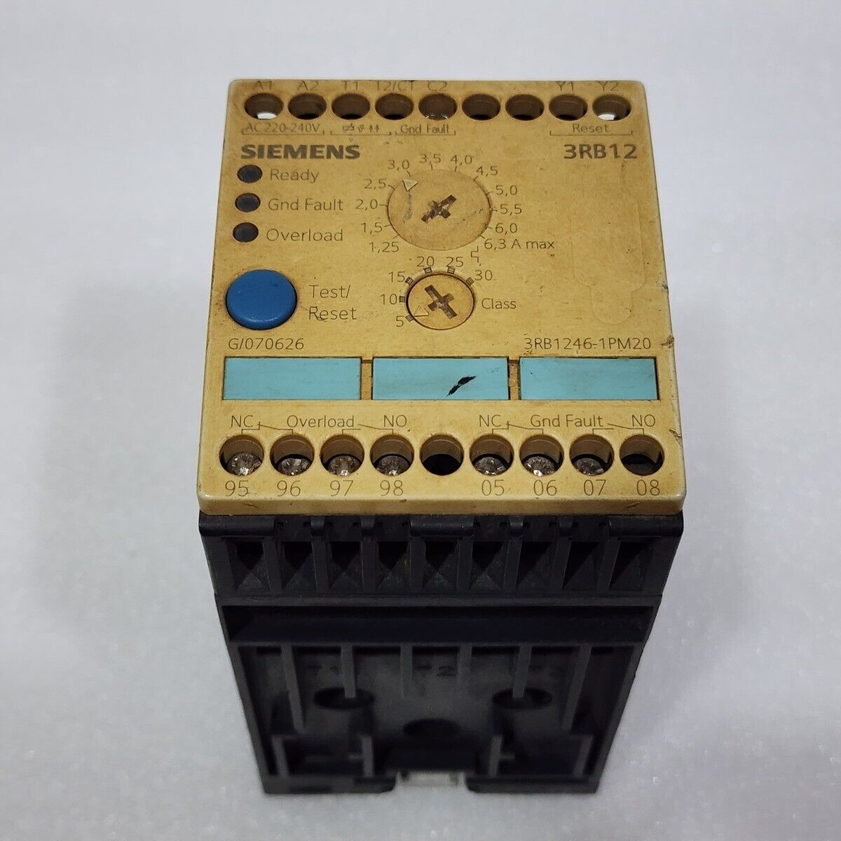 SIEMENS 3RB12 ELECTRONIC OVERLOAD RELAY 3RB1246-1PM20