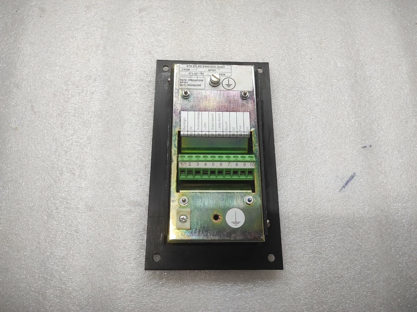 STN ATLAS AP-401 WATCH-ALARM SYSTEM 271.151 751