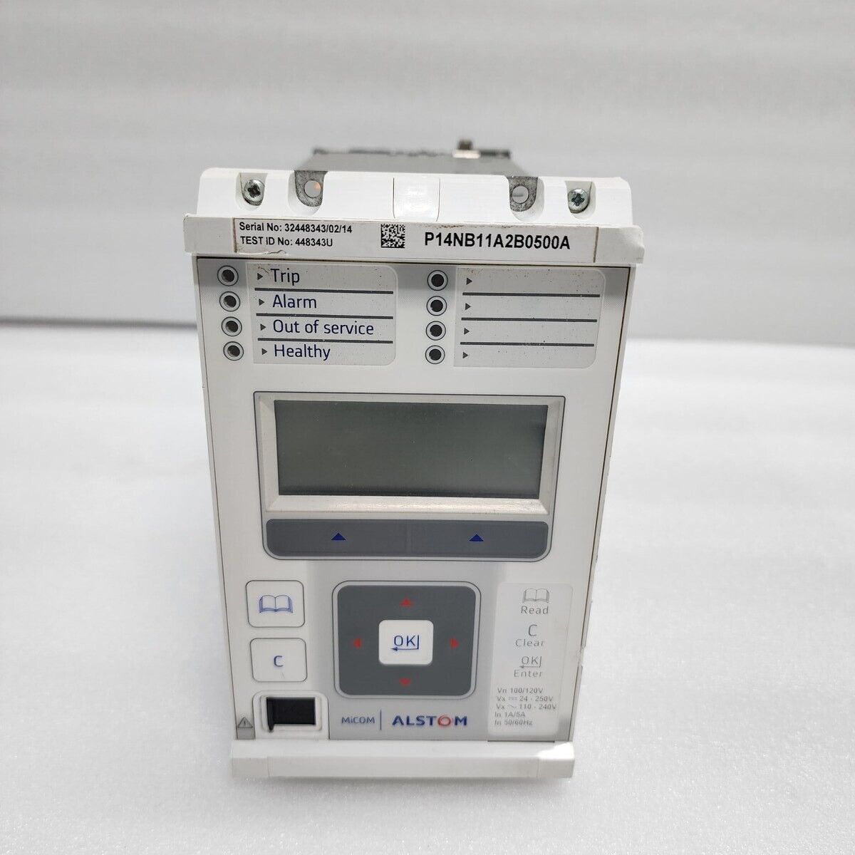 ALSTOM MICOM P14NB11A2B0500A P14NB NON DIRECTIONAL RELAY