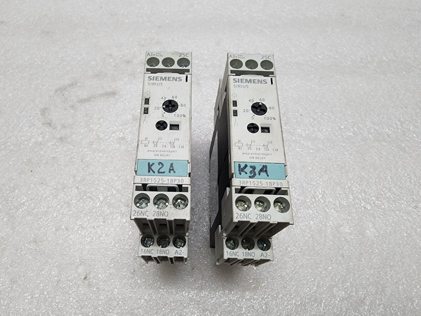 SIEMENS SIRIUS 3RP1525-1BP30 TIMING RELAY ON DELAY