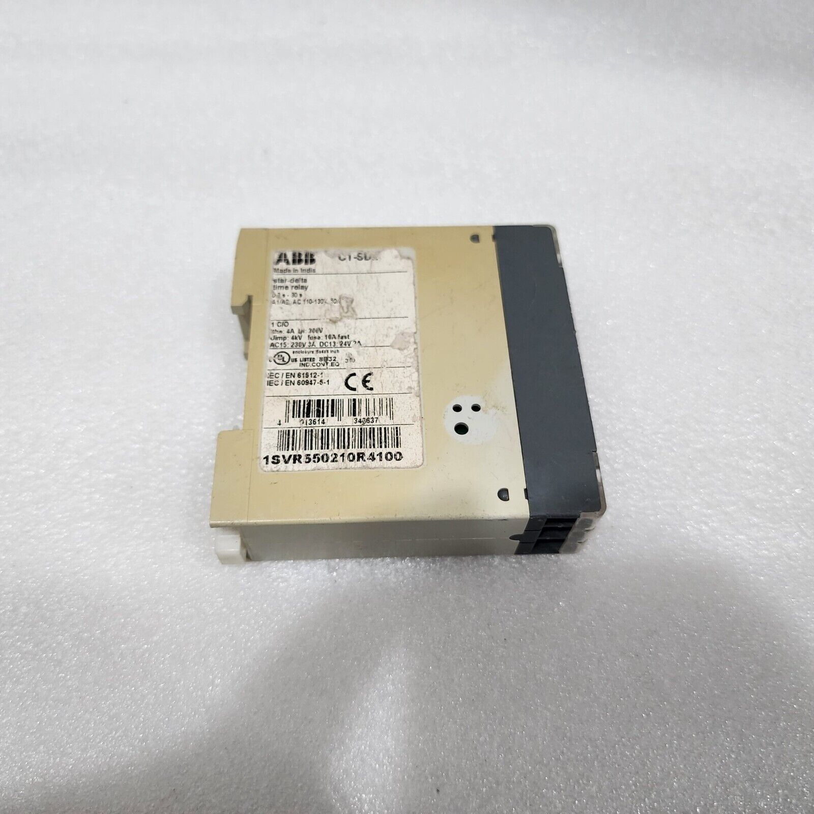 ABB CT-SDE STAR DELTA TIME RELAY 1SVR550210R4100 110-130VAC