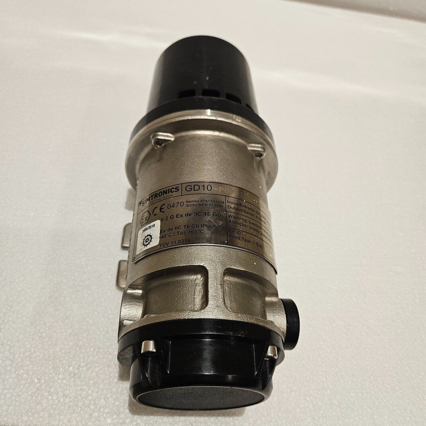 SIMTRONICS GD10-P00-17DG-OXH-00 INFRARED POINT GAS DETECTOR