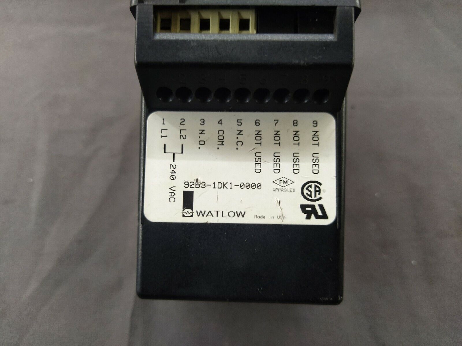 Watlow 92B3-1DK1-0000 Series 92 TYPE K T/C 240 VAC Temperature Controller
