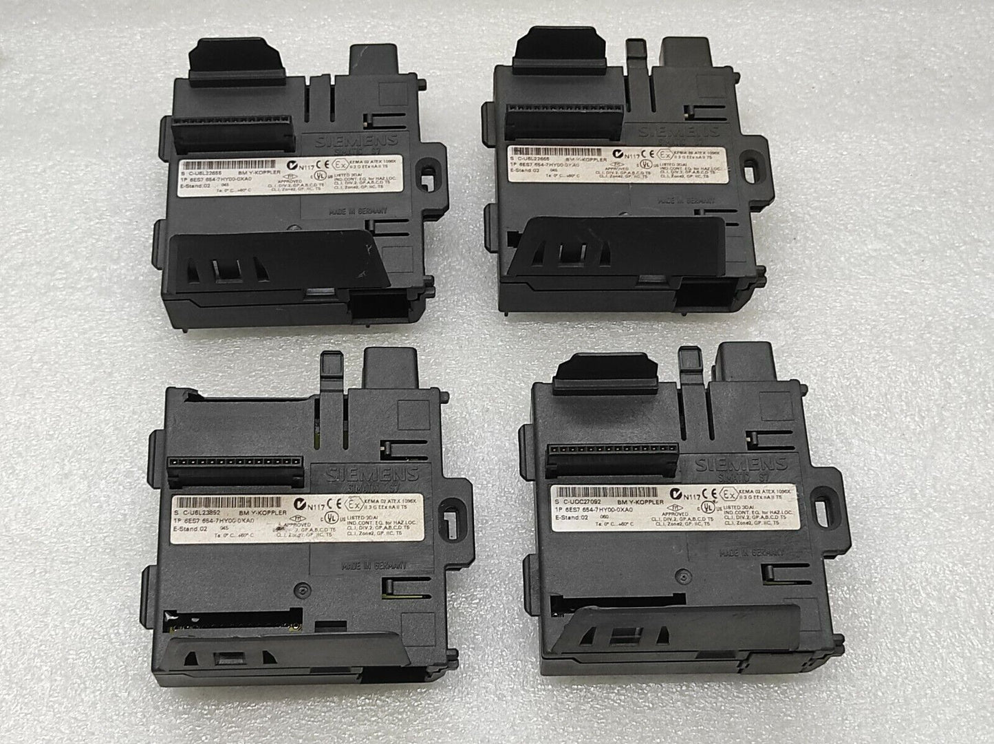 SIEMENS 6ES7 654-7HY00-0XA0 BM Y-KOPPLER LOT OF 4 UNIT