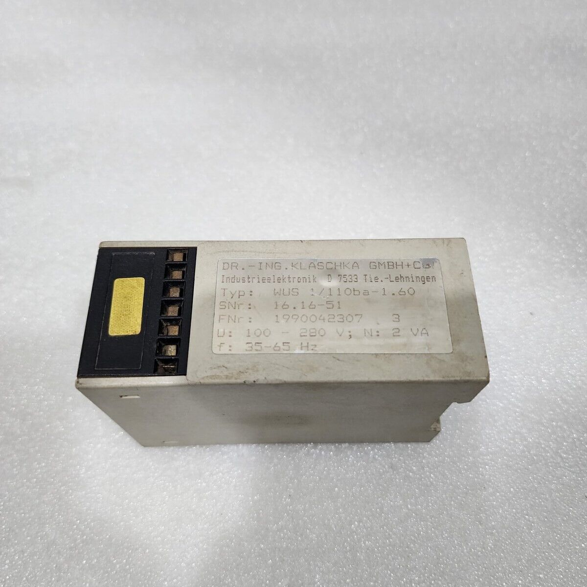 KLASCHKA Wus 1/110ba-1.60 Relais 16.16-51 100-280V