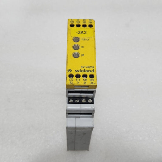 WIELAND SNT 4M63K SAFETY RELAY R1.188.1020.0 24VAC-DC