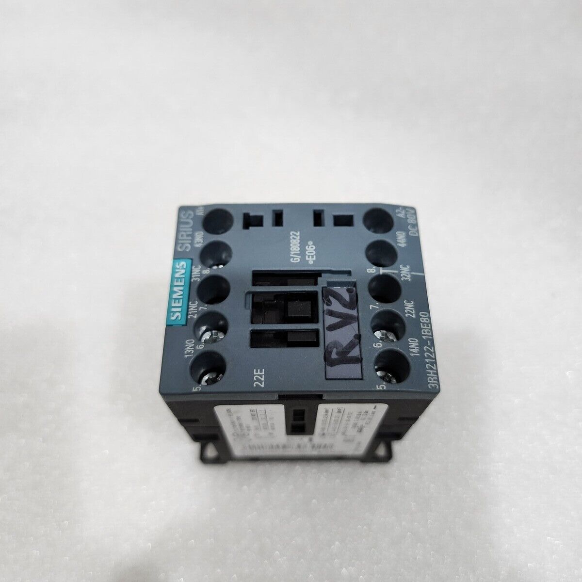 SIEMENS 3RH2122-1BE80 CONTACTOR RELAY 80VDC 2NO+2NC