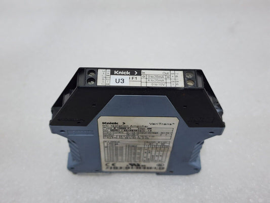KNICK B13000F1 DC-ISOLATION AMPLIFIER 