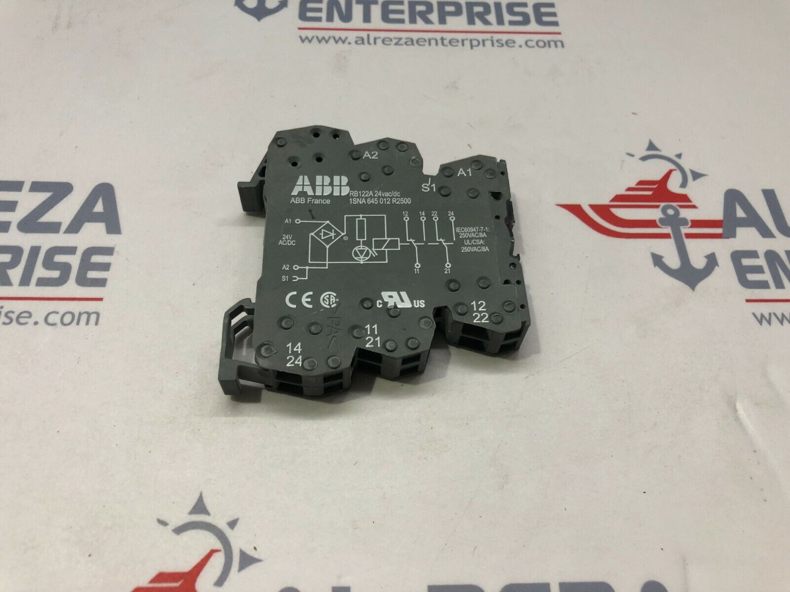 ABB RB122A 24VAC/DC INTERFACE RELAY 1SNA645012R2500