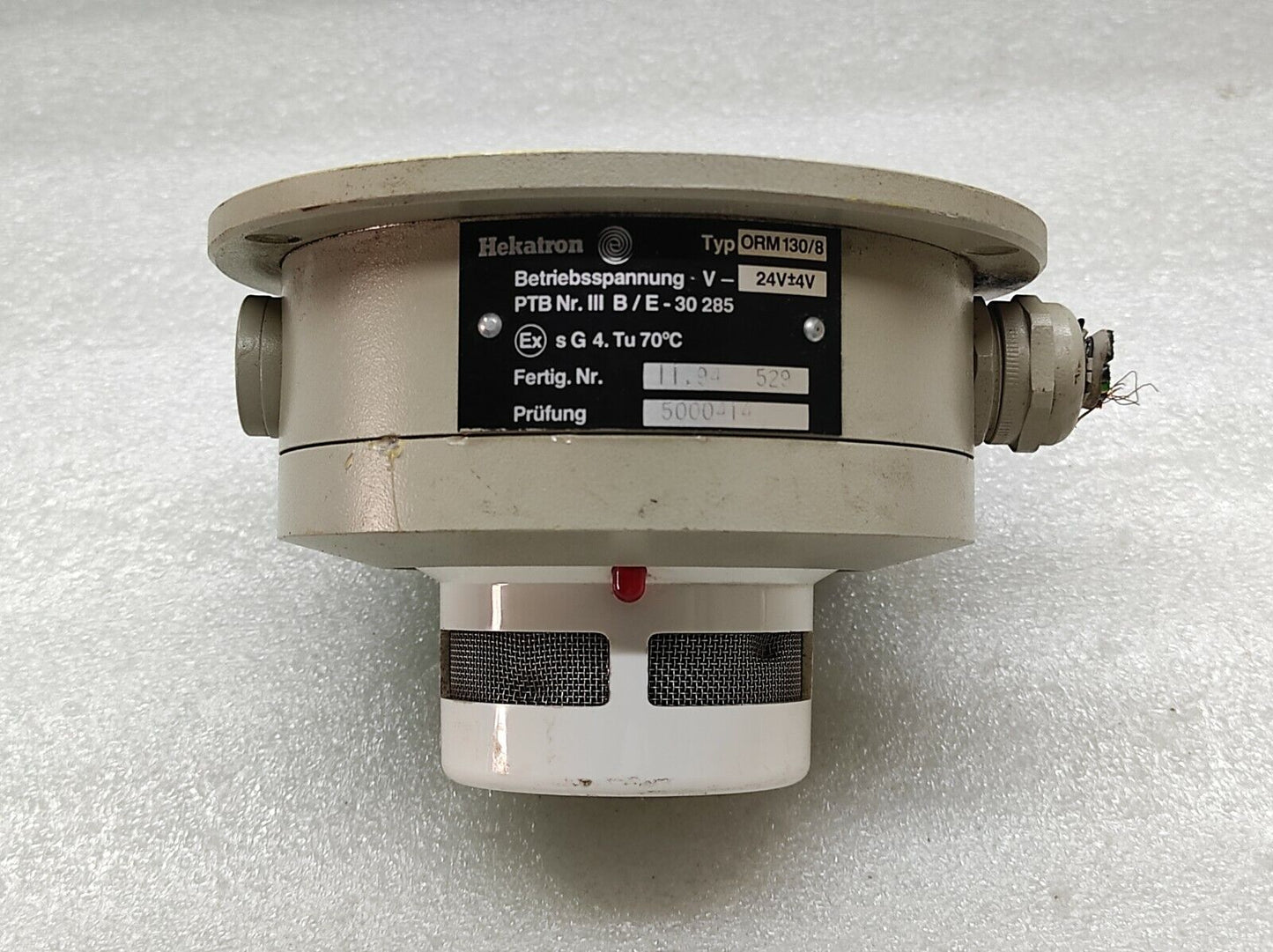 HEKATRON TYPE ORM 130/8 OPTICAL SMOKE DETECTOR 24V