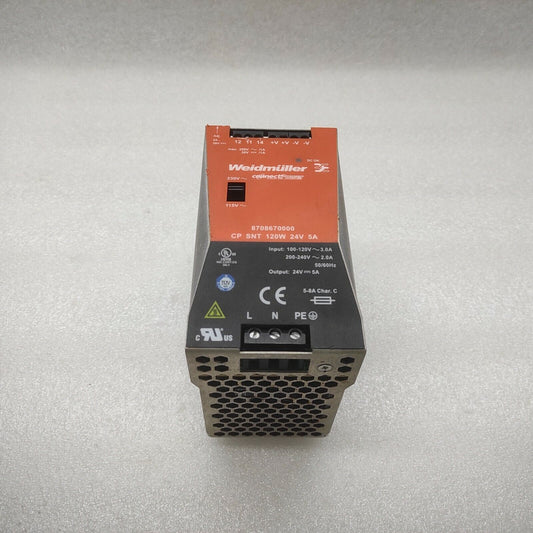 WEIDMULLER 8708670000 POWER SUPPLY CP SNT 120W 24V 5A