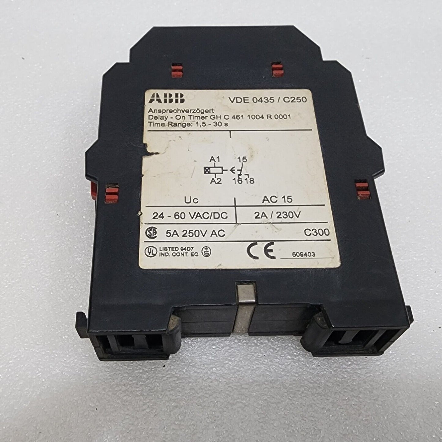 ABB C461.10 DELAY ON TIMER GHC4611004R0001 24-60VAC/DC