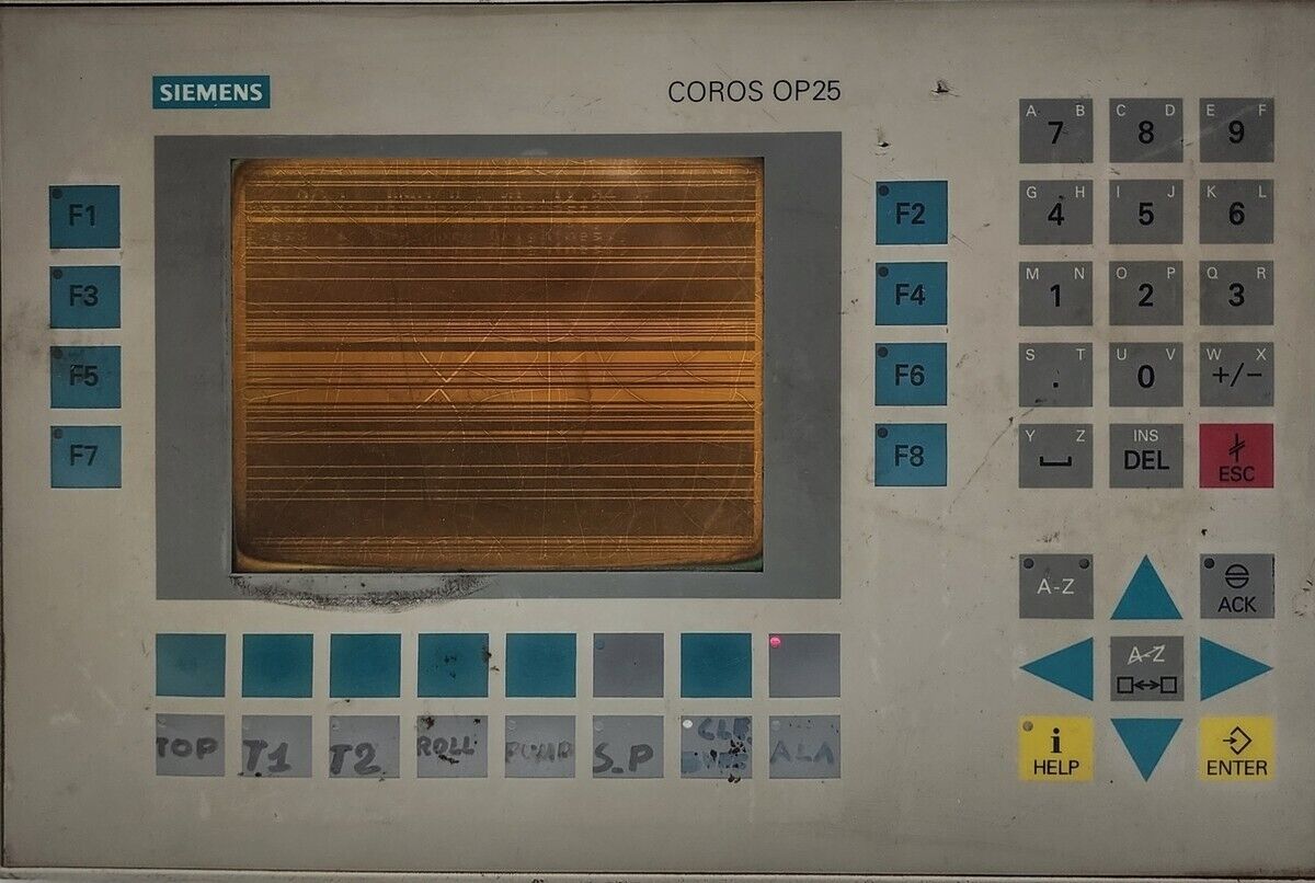 SIEMENS 6AV3525-1EA01-0AX0 SIMATIC HMI OPERATOR PANEL  OP 25/A DISPLAY BROKEN