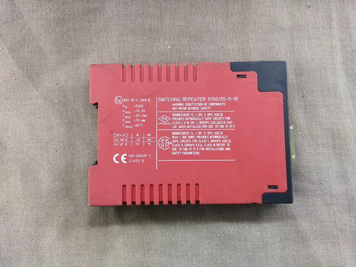 Stahl 9350/20-11-10 ICS PAK Switching Repeater Module 24VDC