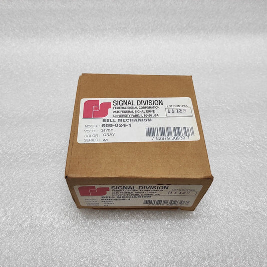 FEDERAL SIGNAL DIVISION 600-024-1 BELL MECHANISM 24VDC