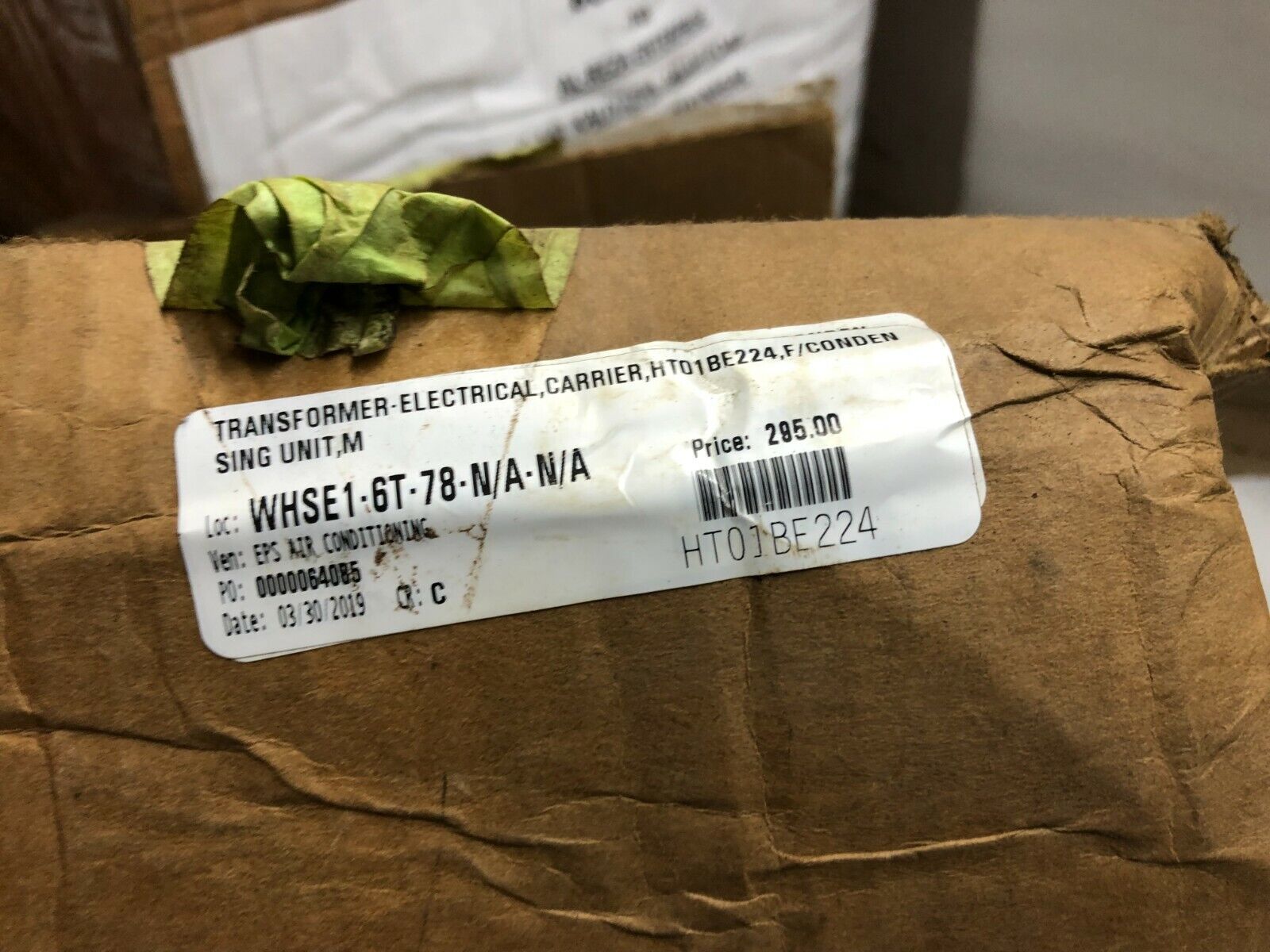 CARRIER HT01BE224 TRNSFORMER 200-460V TO 115V