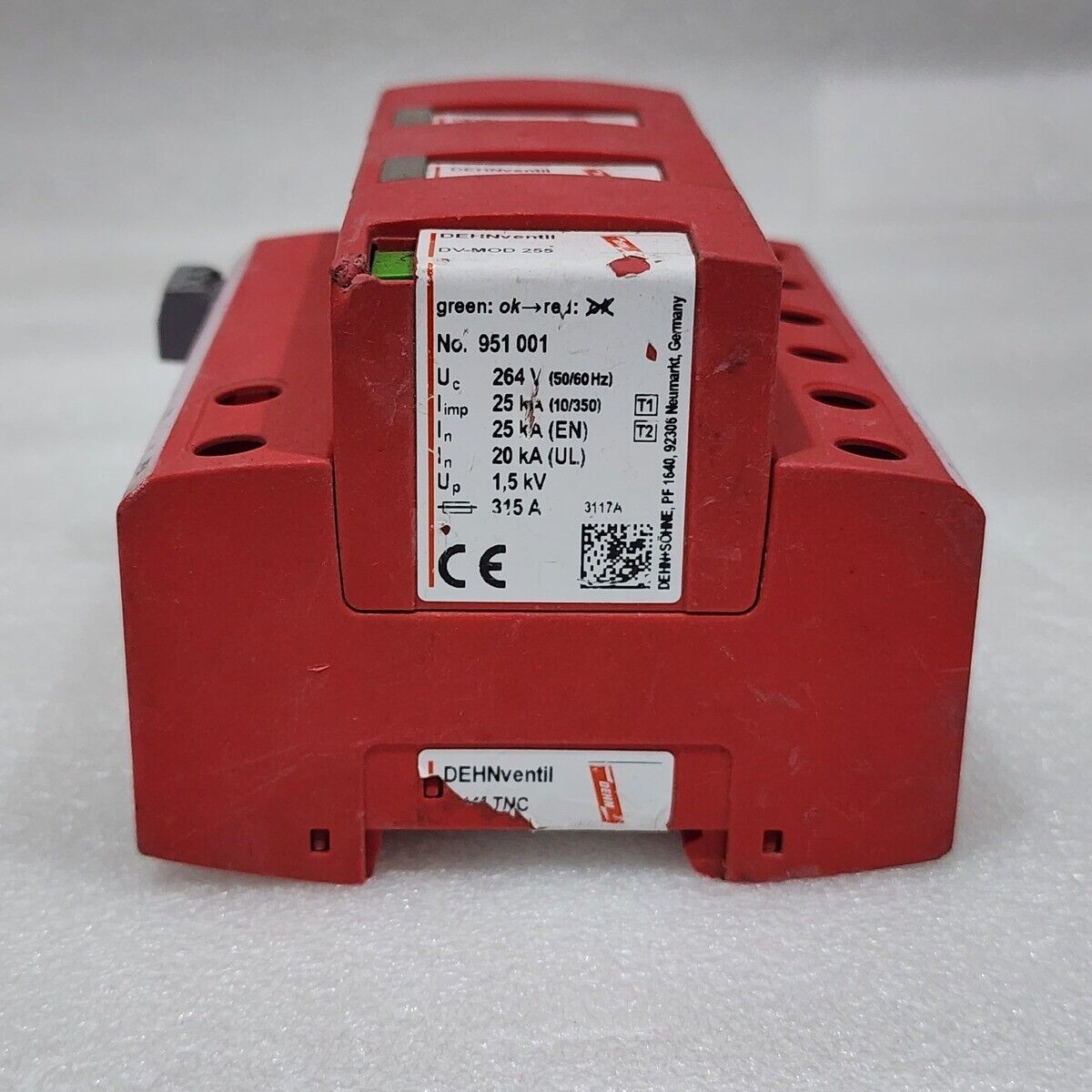 KEMA KEUR 951 001 DEHNVENTIL DV MOD 255 951 305