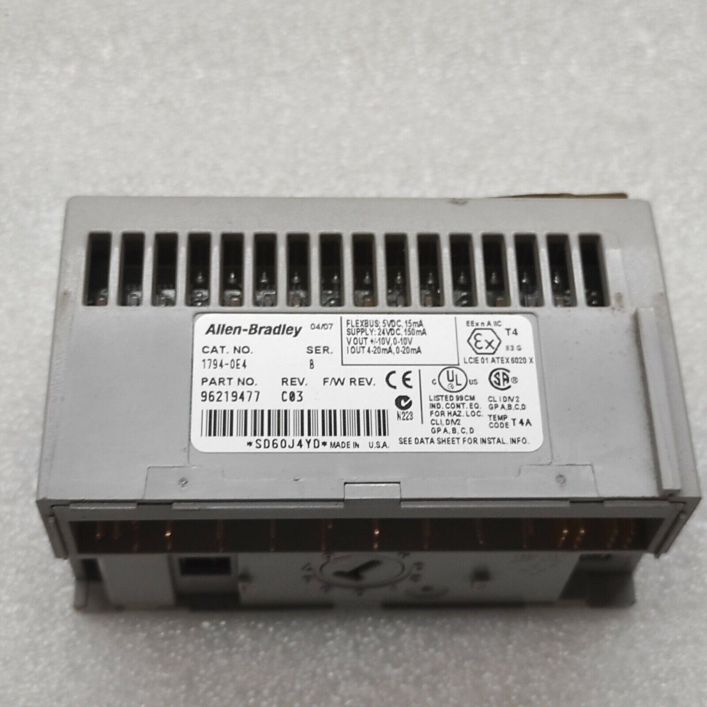 ALLEN BRADLEY CAT 1794-OE4 SERIES B 96219477