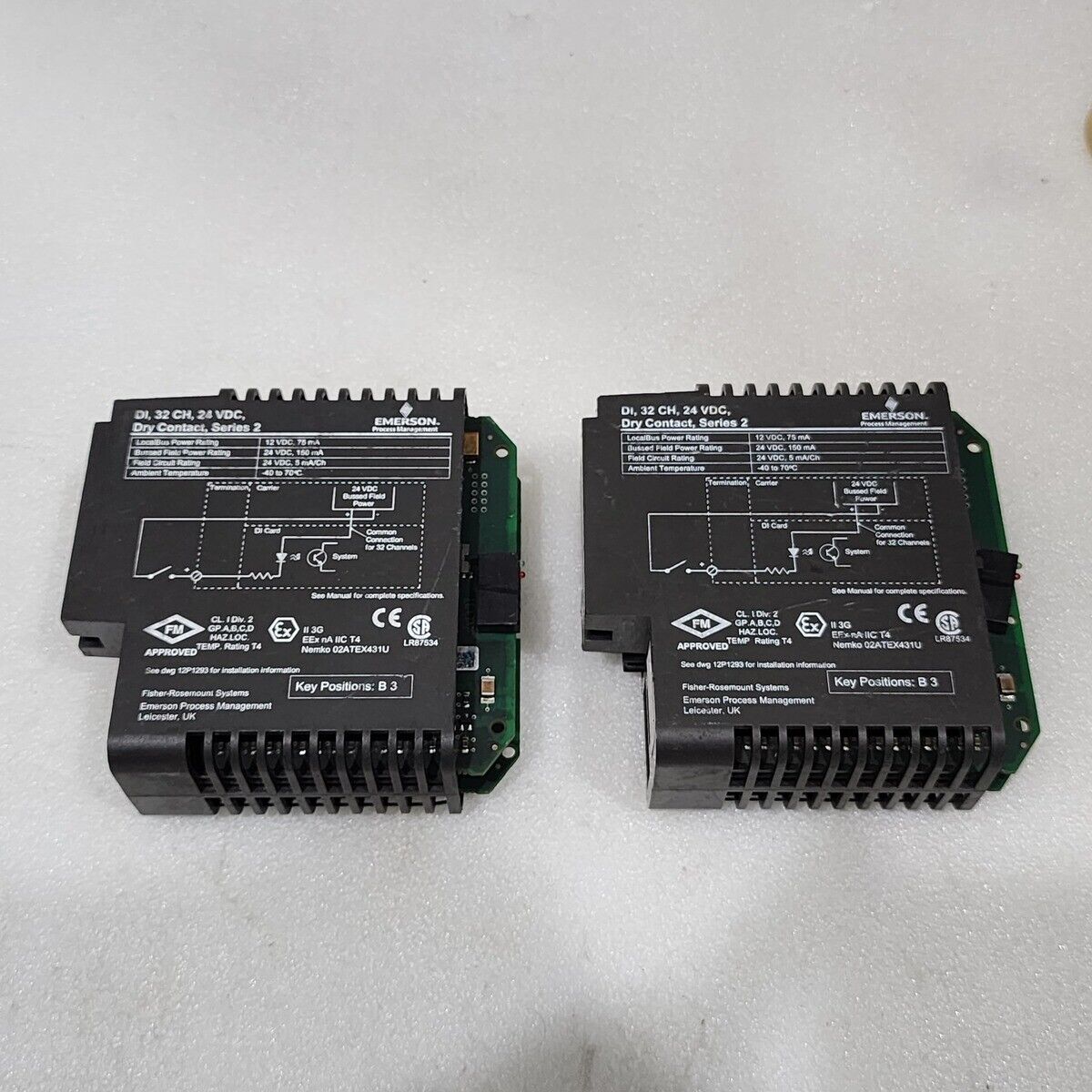 EMERSON KJ3203X1-BA1 32-CH DIGITAL INPUT MODULE PMS000989 WITHOUT FRONT COVER