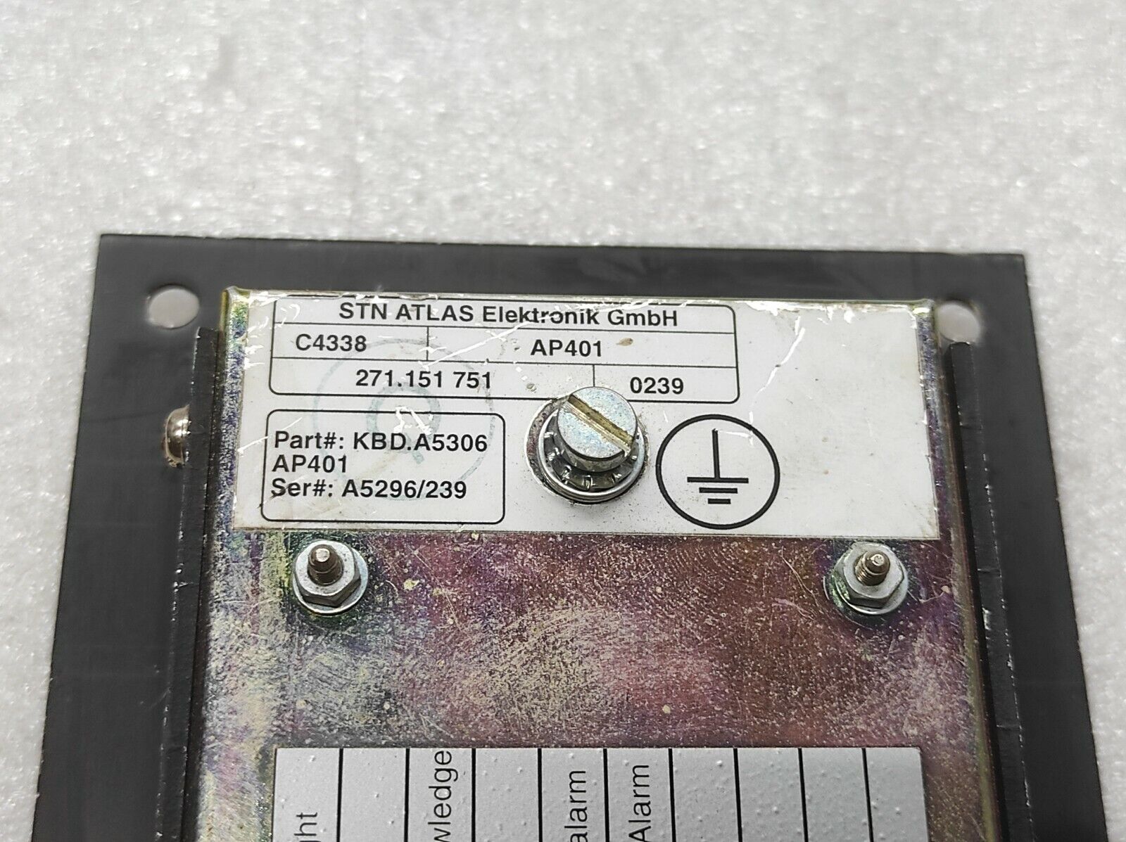 STN ATLAS AP-401 WATCH-ALARM SYSTEM 271.151 751