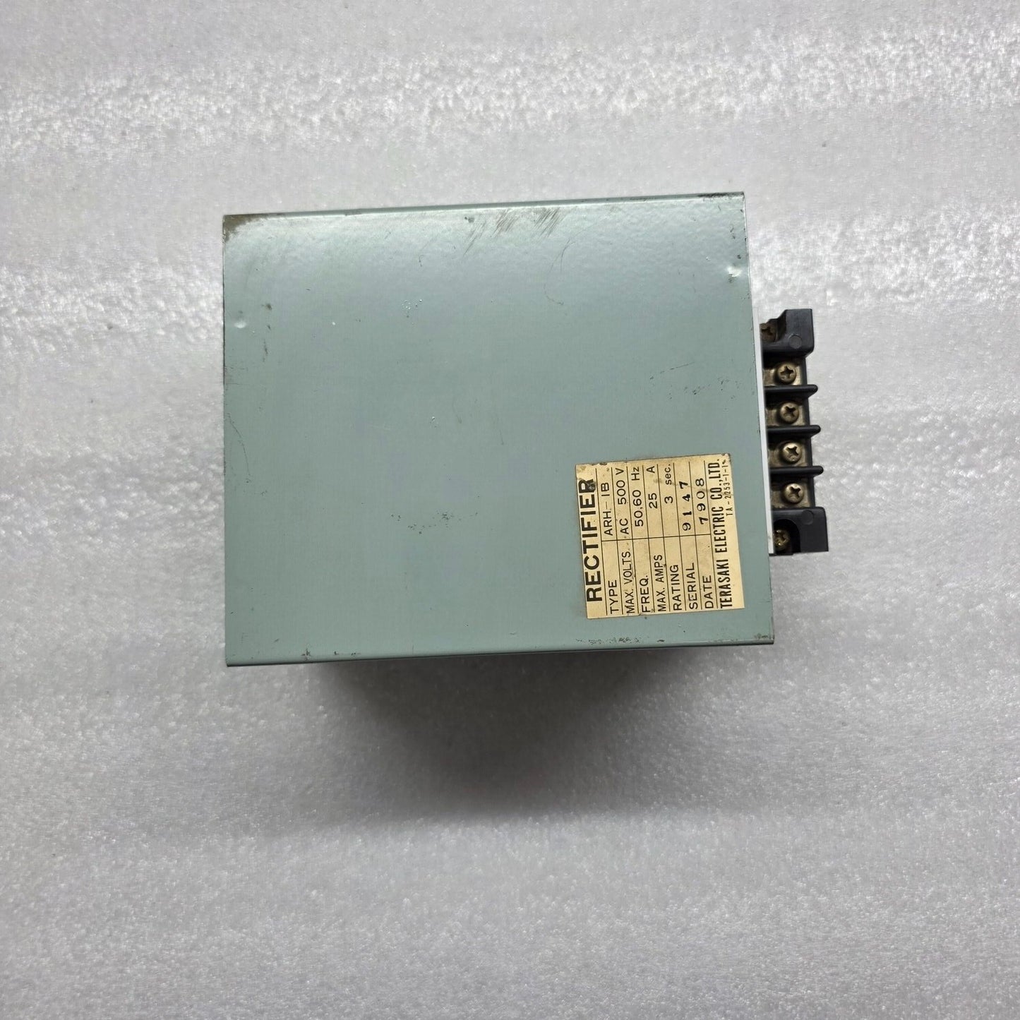TERASAKI ELECTRIC ARH-IB RECTIFIER 500VAC 25A
