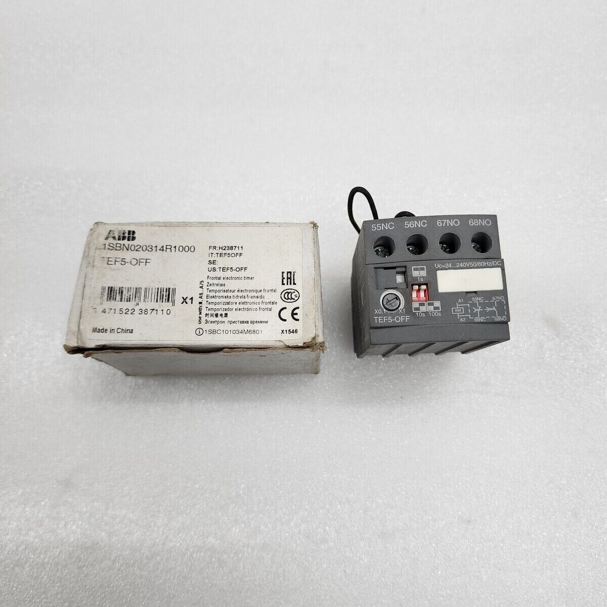 ABB TEF5-OFF ELECTRONIC TIMER 1SBN020314R1000 24-240V AC/DC