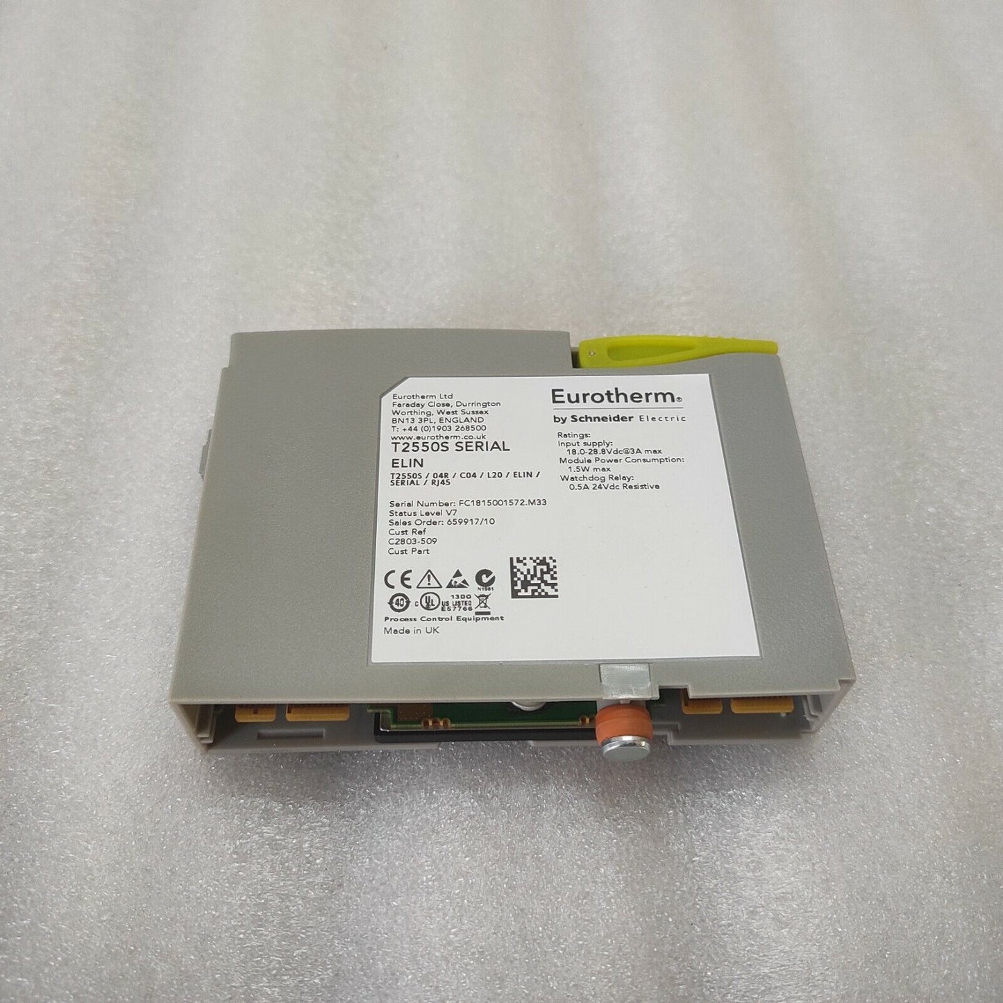 EUROTHERM PAC-T2550 WATCHDOG T2550S C2803-509 18-28.8VDC 3A