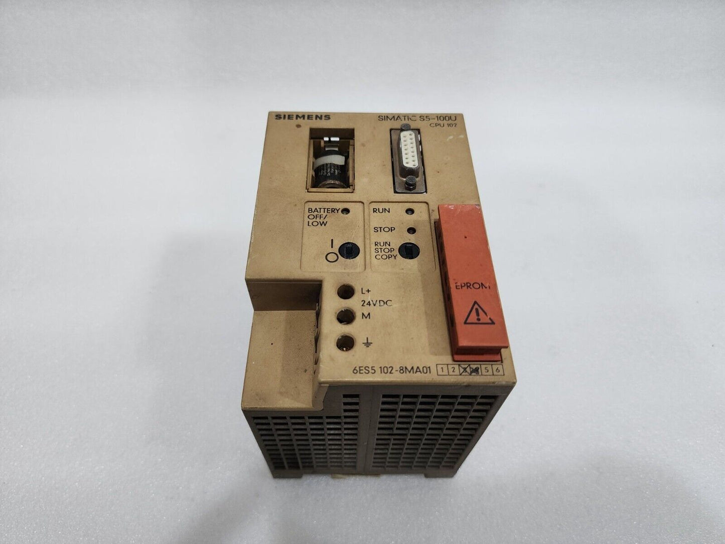 SIEMENS SIMATIC S5-100U 6ES5 102-8MA01 CPU 102 UNIT