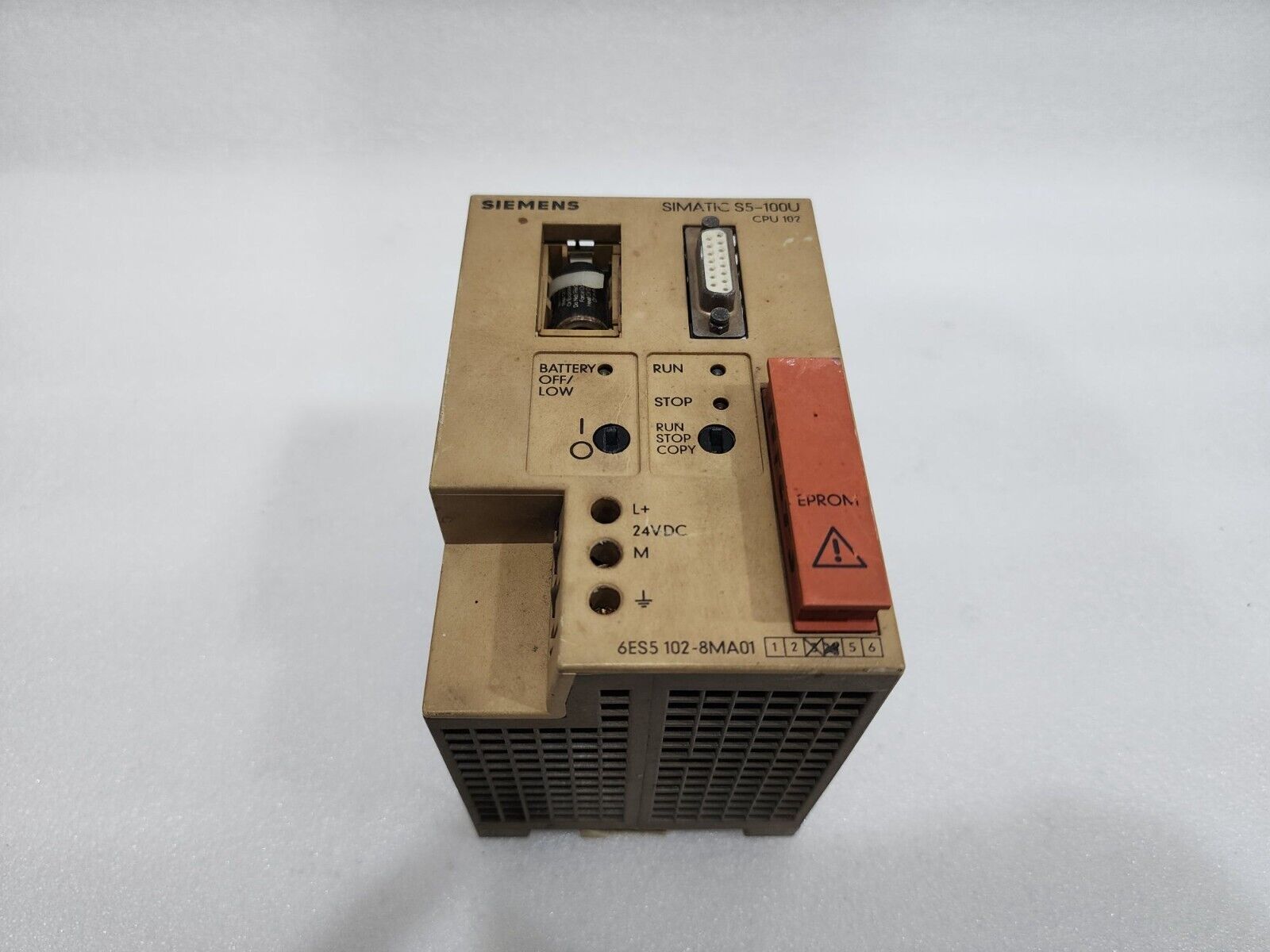 SIEMENS SIMATIC S5-100U 6ES5 102-8MA01 CPU 102 UNIT