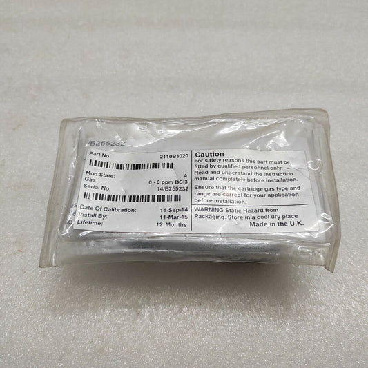 HONEYWELL 2110B3020 SENSOR 0-6 PPM BCI3 OUT OF CALIBRATION