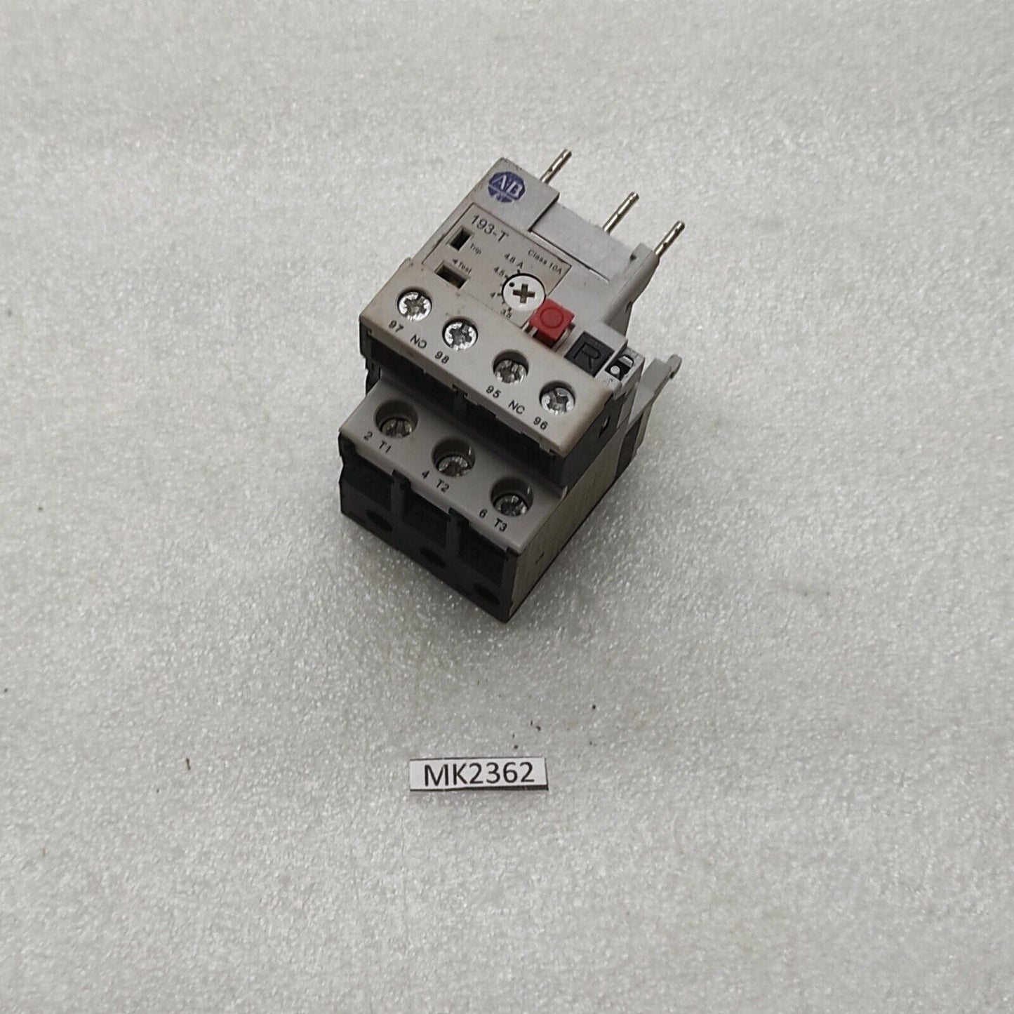ALLEN BRADLEY CAT 193-T1AB48 THERMAL OVERLOAD RELAY 3.5-4.8A