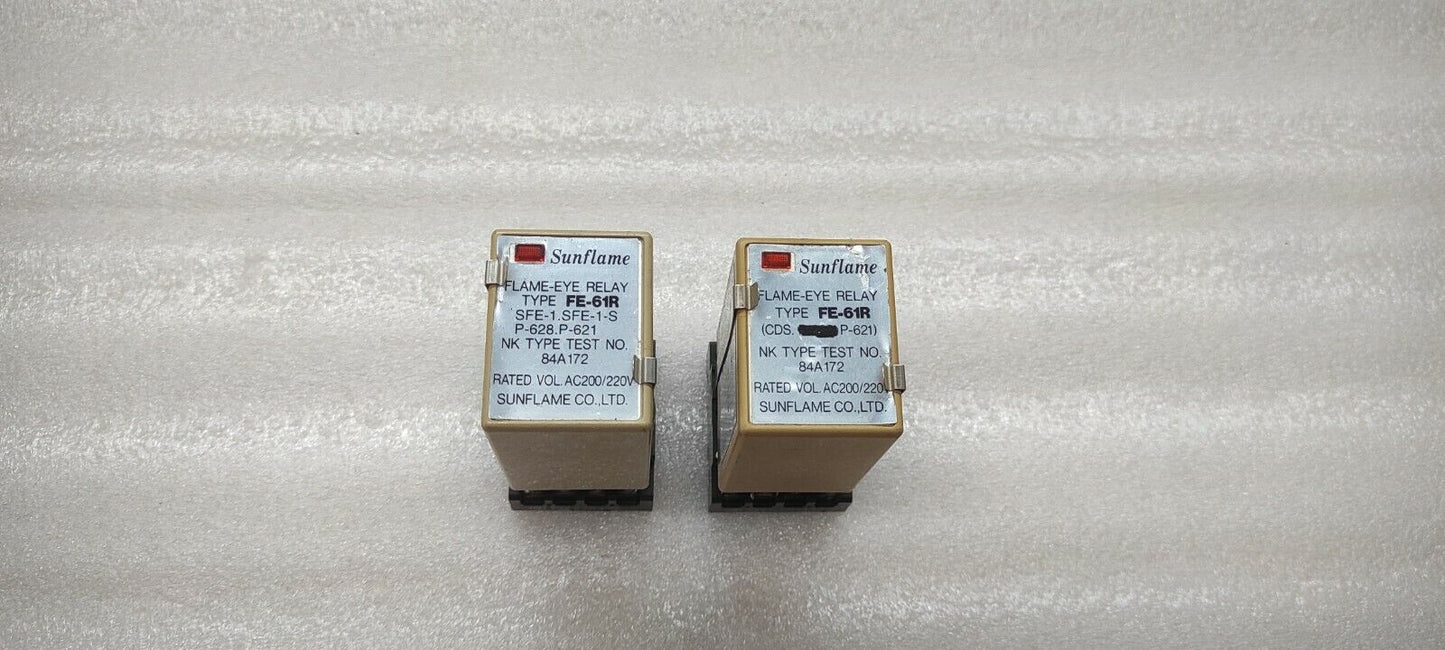 SUNFLAME FE61R FLAME EYE RELAY 200-220VAC