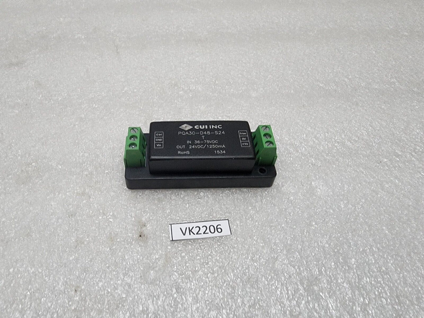 CUI INC PQA30-D48-S24-T ISOLATED DC-DC CONVERTER 