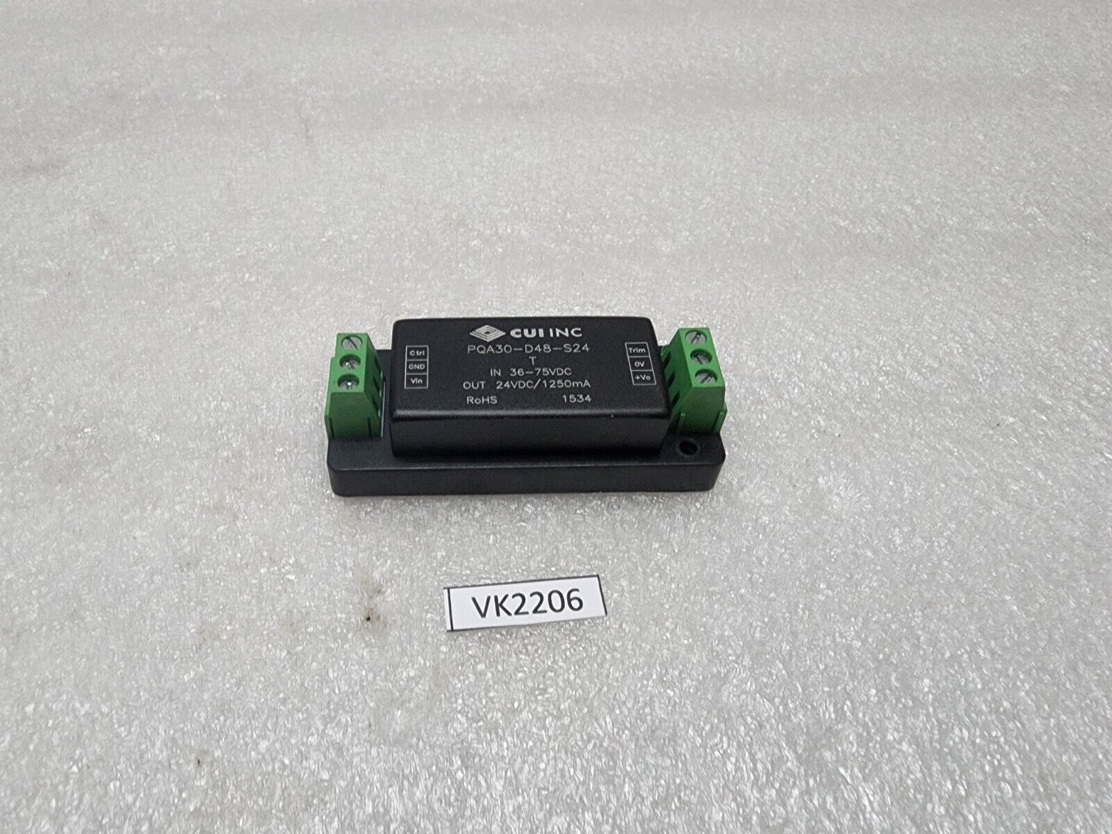 CUI INC PQA30-D48-S24-T ISOLATED DC-DC CONVERTER 