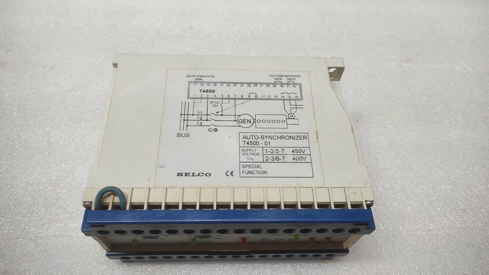 SELCO T4500-01 AUTO SYNCHRONIZER 450V