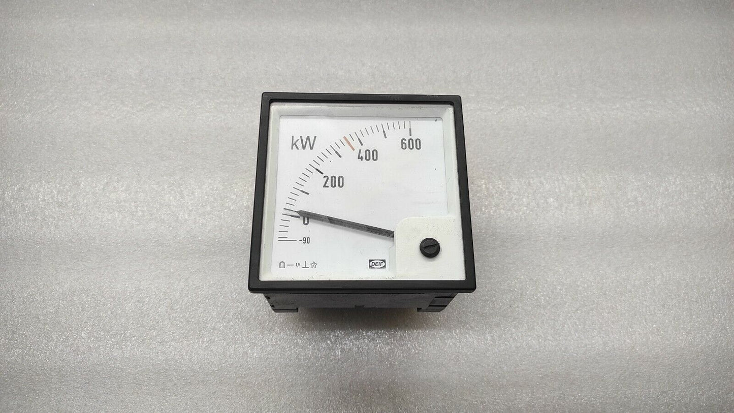 DEIF KW METER 100036913.20 KILOWATT METER 115VAC 750/5A