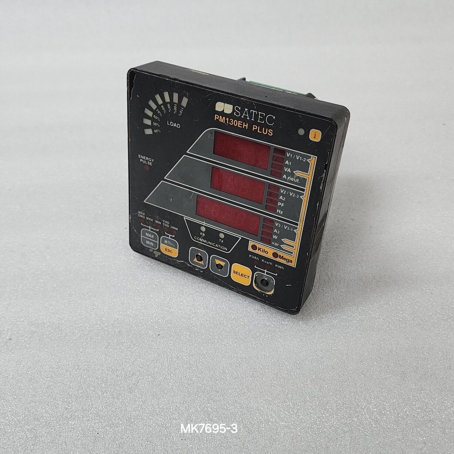 SATEC PM130EH PLUS POWER MONITOR KWH METER