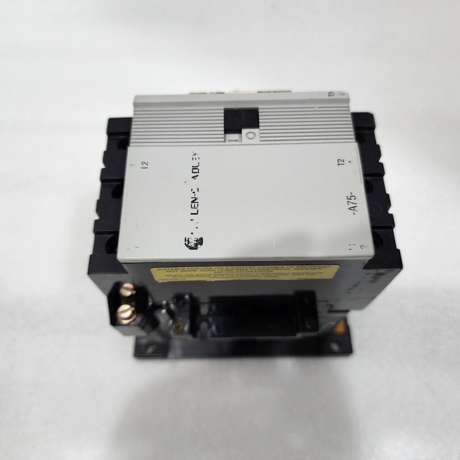 ALLEN BRADLEY 100-A75N-3 MAGNETIC CONTACTOR RELAY SERIES C 75A COIL VOLTAGE