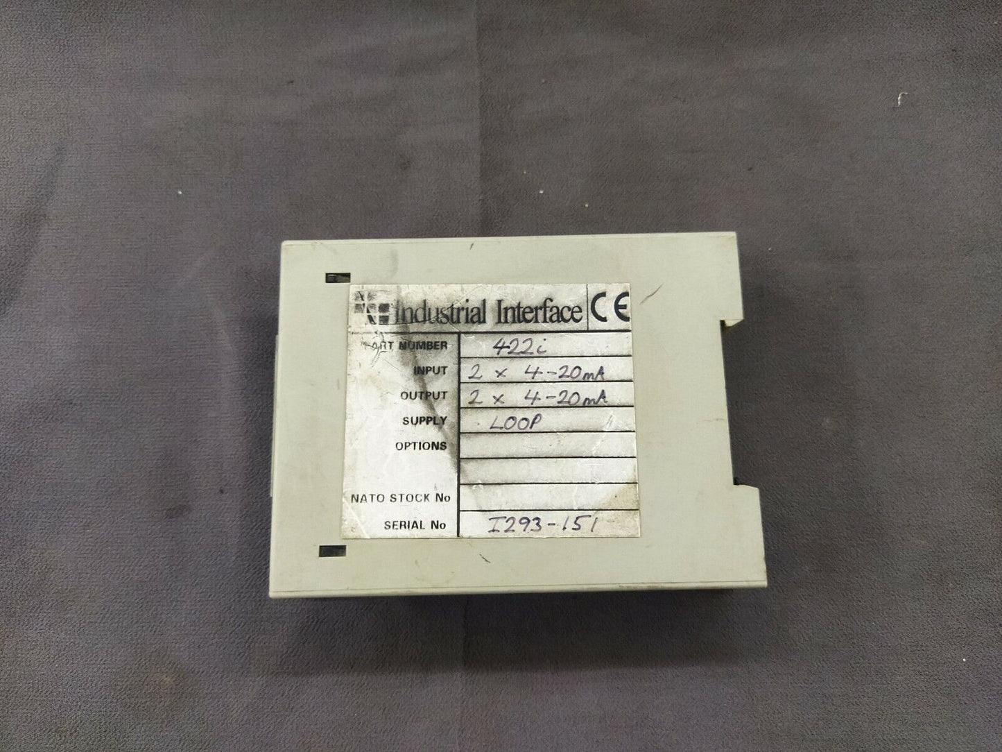 Industrial Interface IIR-421/422 Loop Powered Signal Isolator IIR-421-422