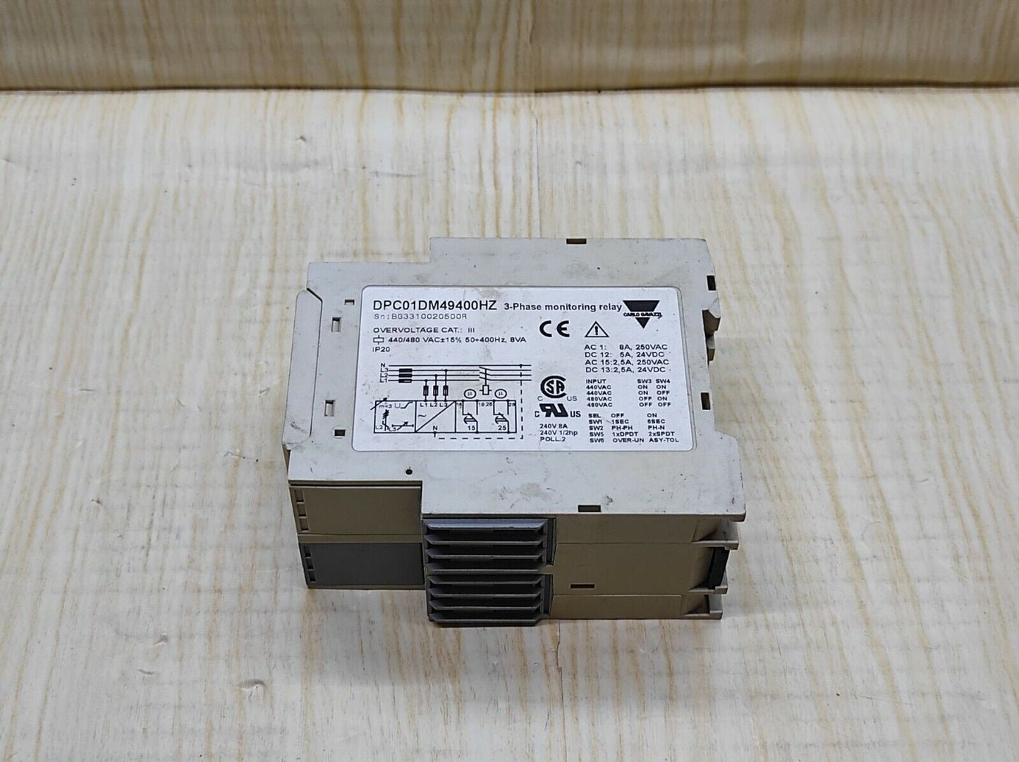 Carlo Gavazzi DPC01DM49400HZ 3-Phase Monitoring Relay