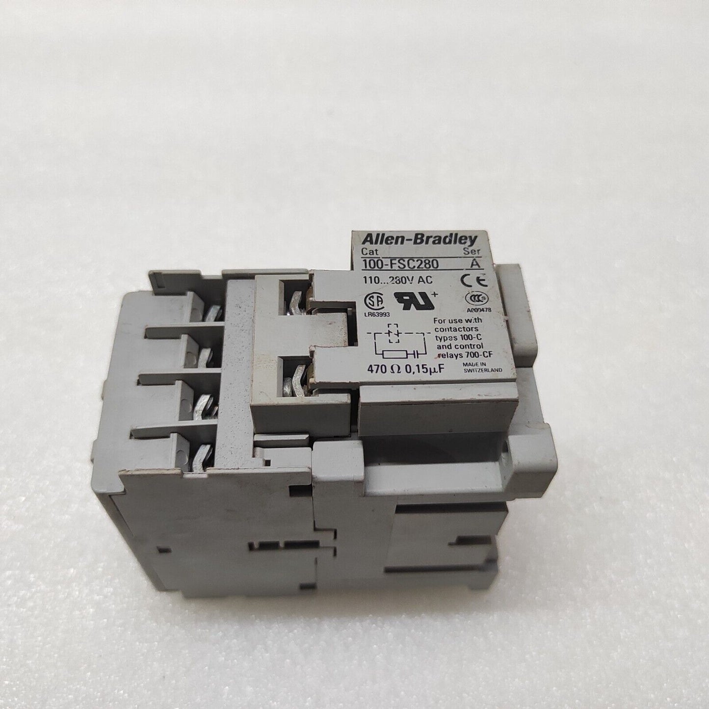 ALLEN BRADLEY CAT 100-C09-10 MAGNETIC CONTACTOR COIL VOLTAGE 110-280V