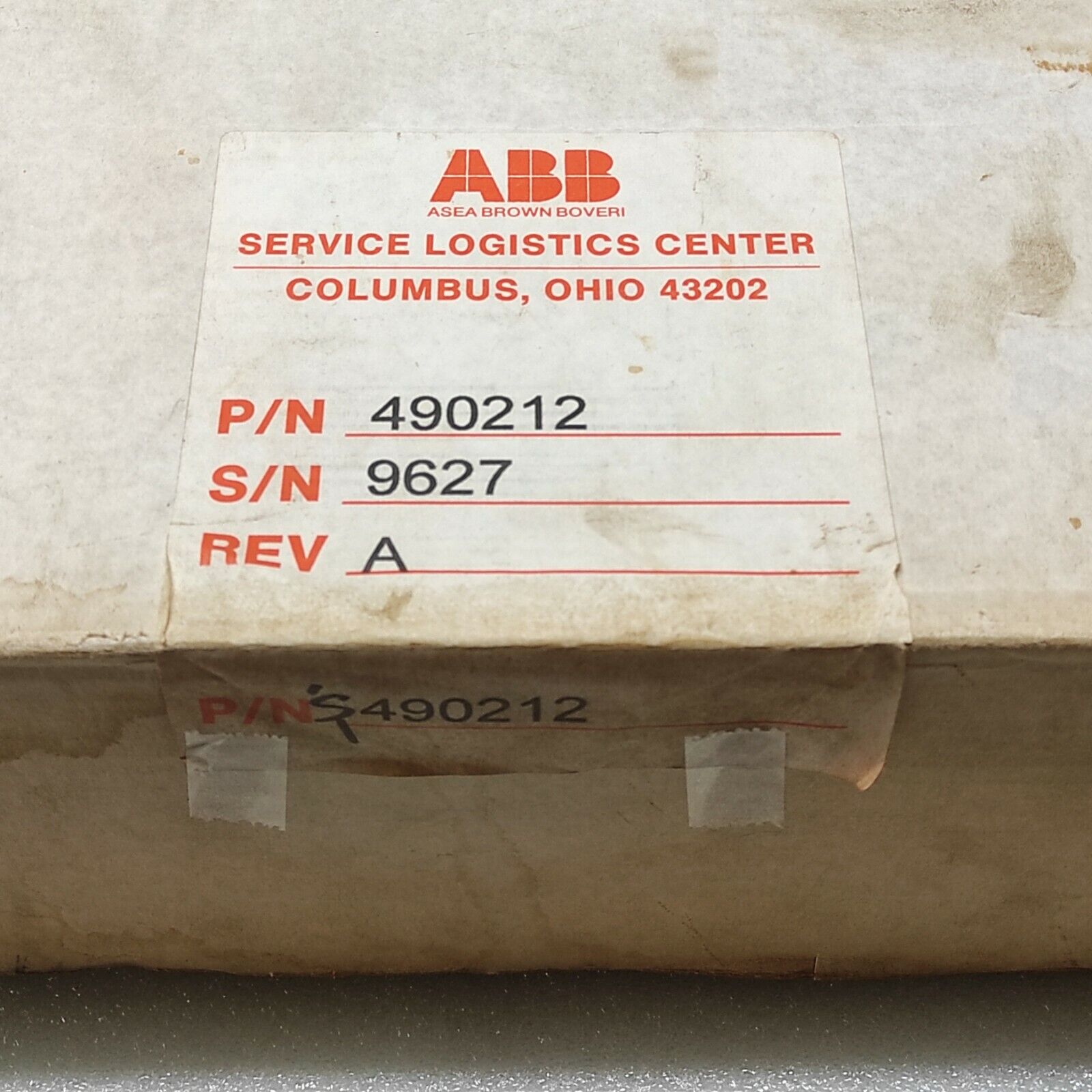 ABB 490212 DRIVE CONTROL MODULE 