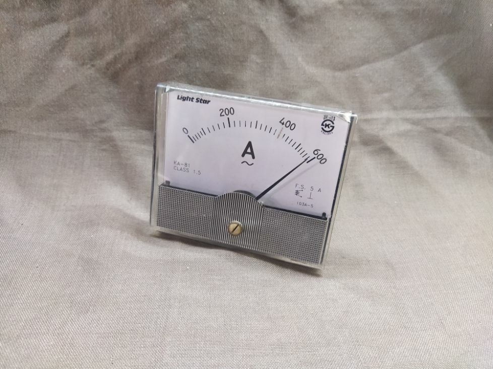 LIGHT STAR KA-81 AMMETER 103A-S 5A 0-600A