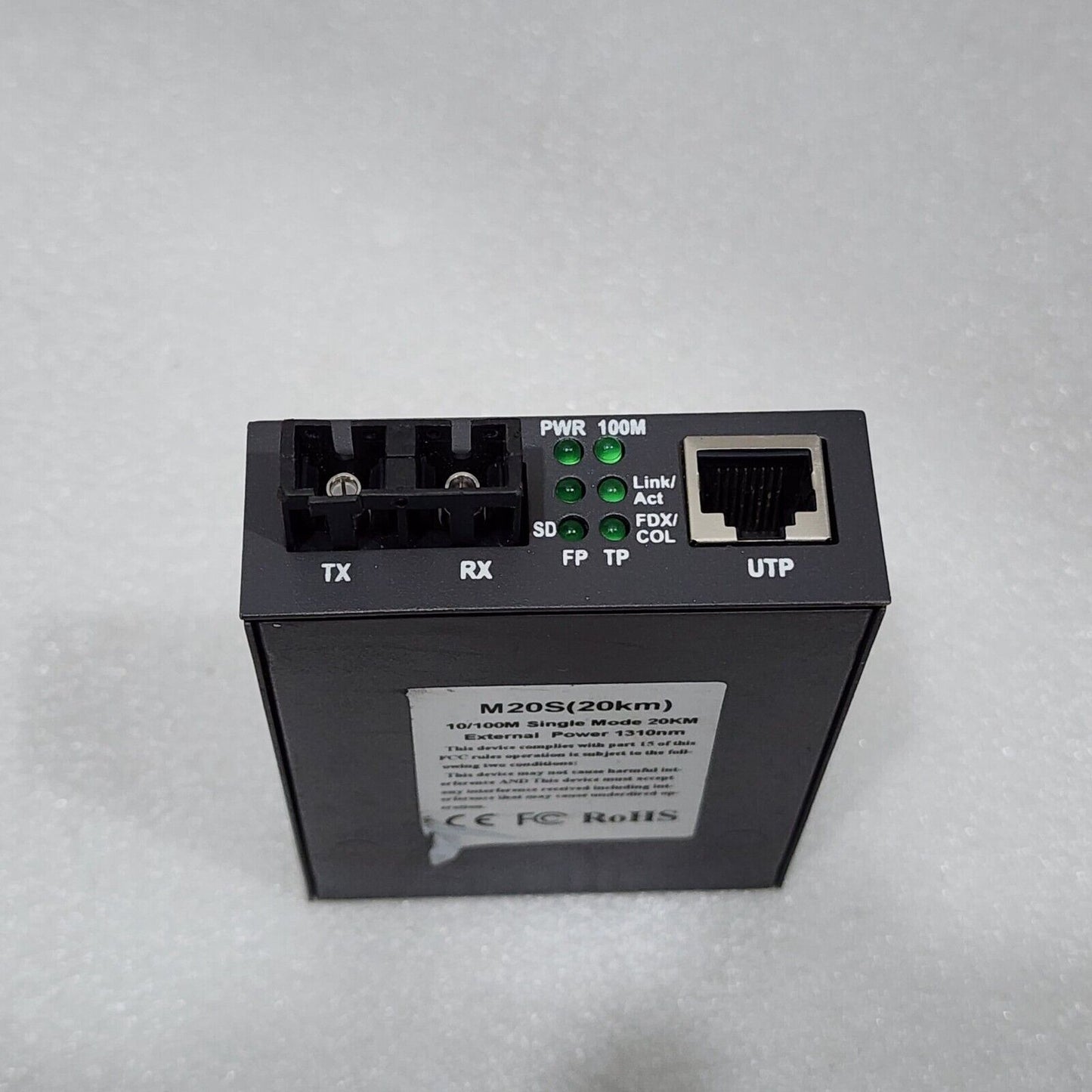 MX TECHNOLOGIES M20S PWR 100M SINGLE MODE MEDIA CONVERTER