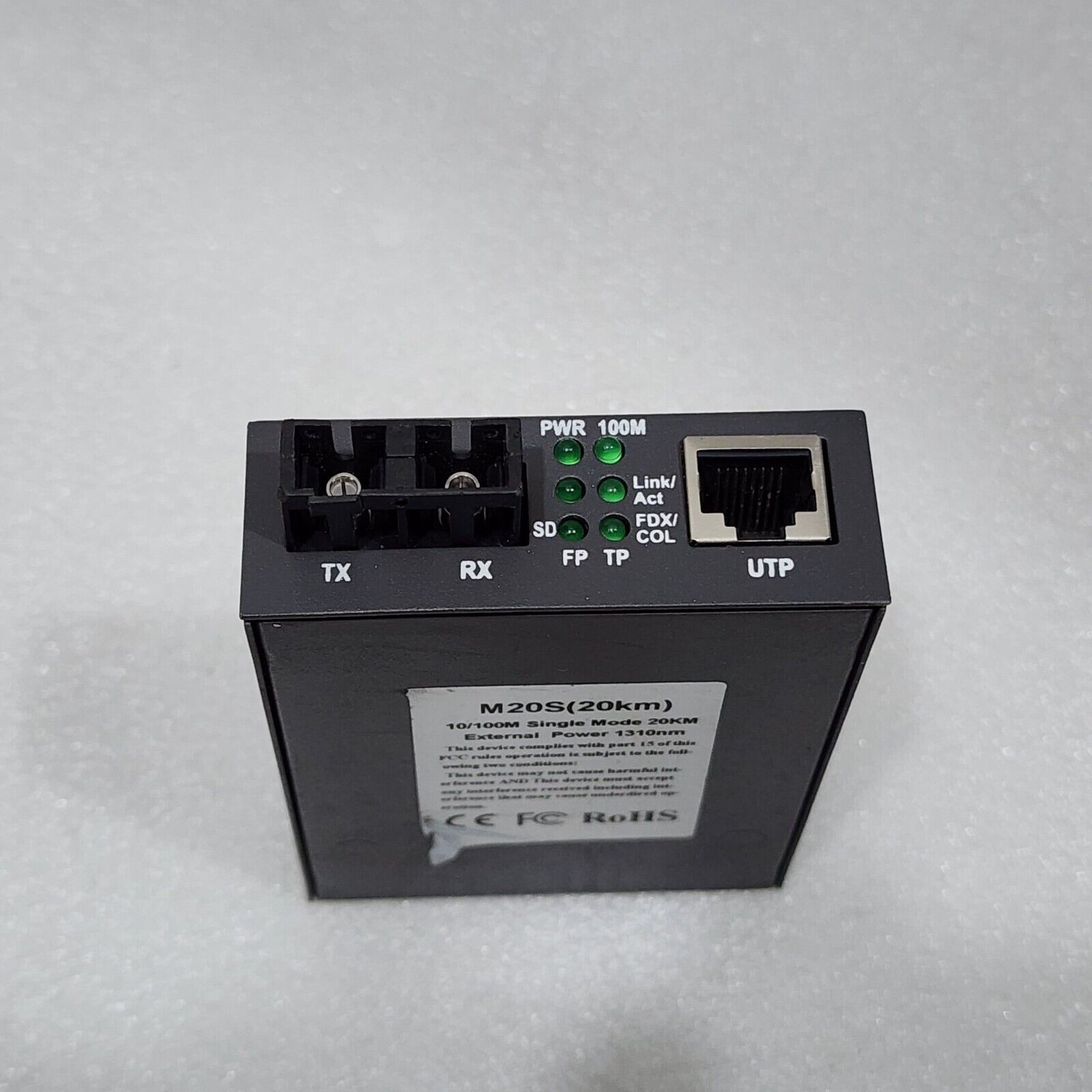 MX TECHNOLOGIES M20S PWR 100M SINGLE MODE MEDIA CONVERTER