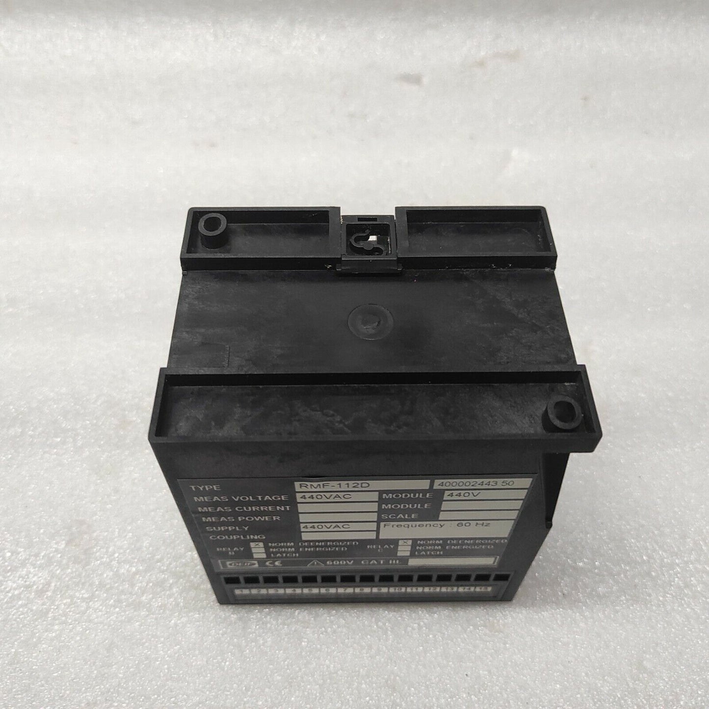 DEIF RMF-112D FREQUENCY RELAY 400002443.50 440VAC