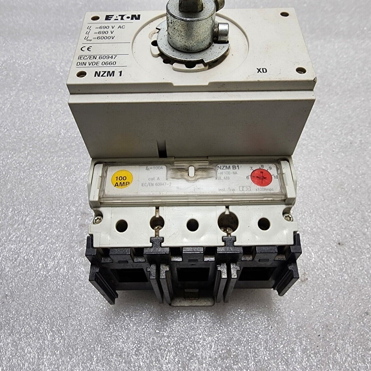 EATON NZM 1 CIRCUIT BREAKER RELAY NZM B1-AF100-NA 100A