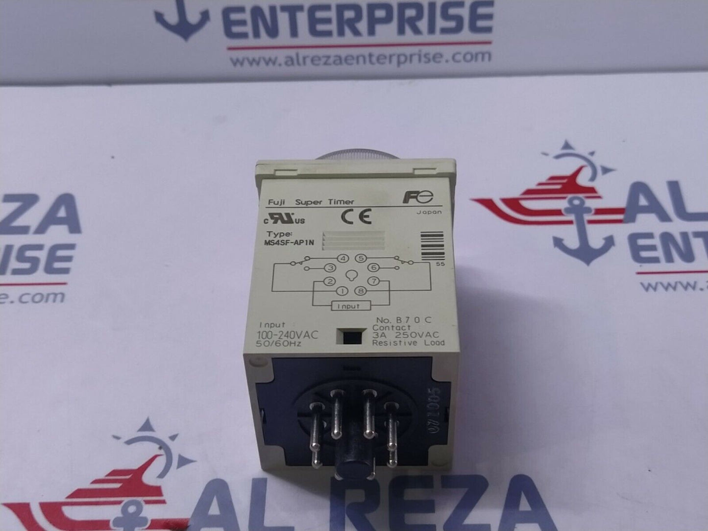 Fuji Electric MS4SF Super Timer MS4SF-APIN 100-240VAC 0.6-12 MIN