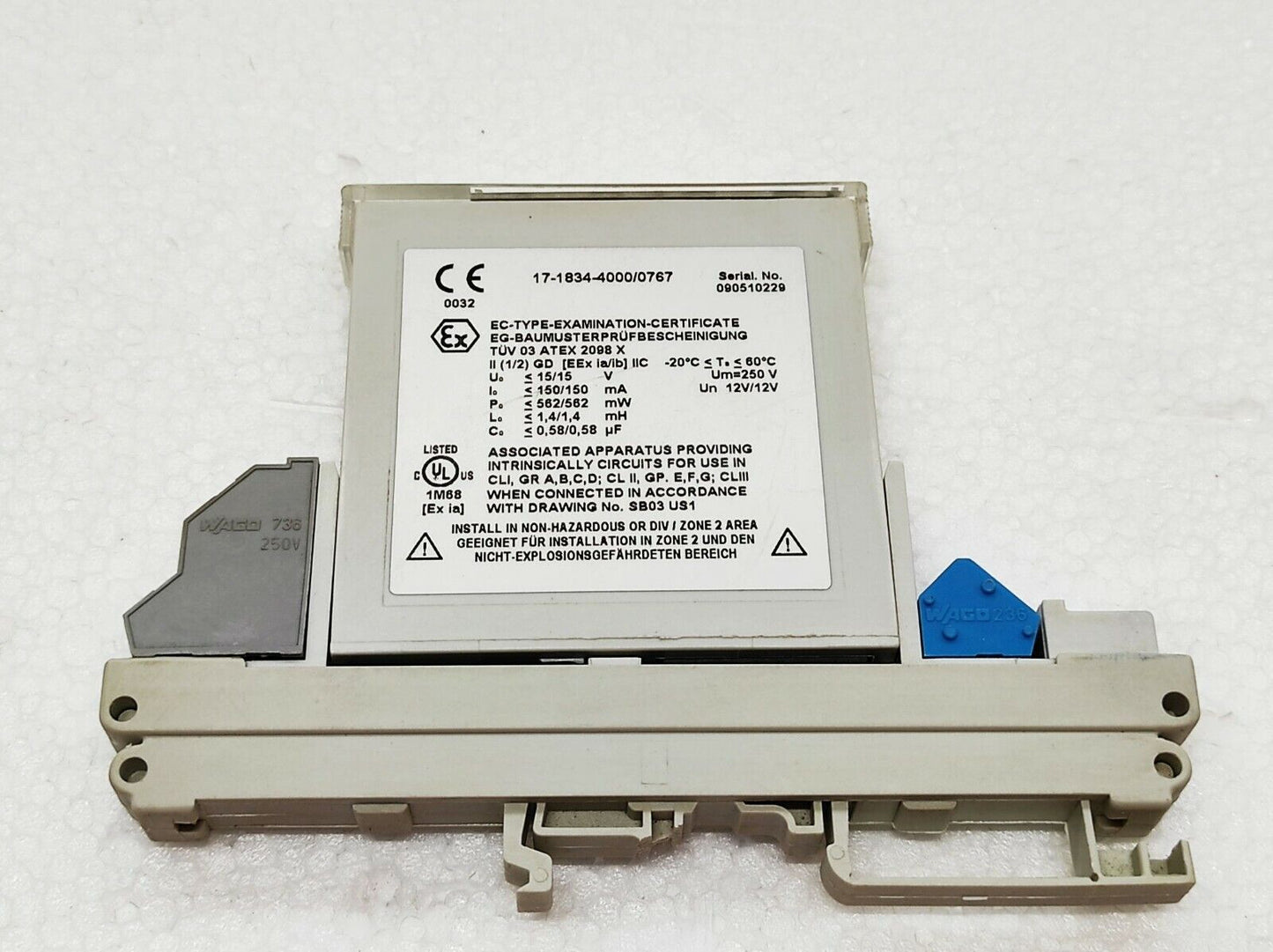 Bartec SB 0767 Process CONT EQ DC-Double Barrier SB0767 17-1834-4000/0767