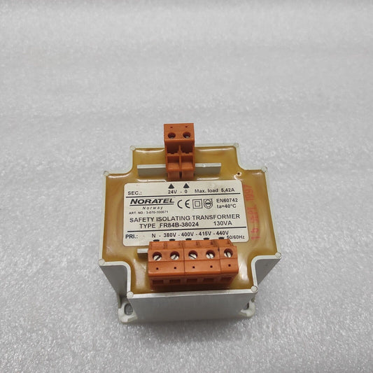 NORATEL FR84B-38024 130VA TRANSFORMER 3-070-100671 PRI 380-440V SEC 24V